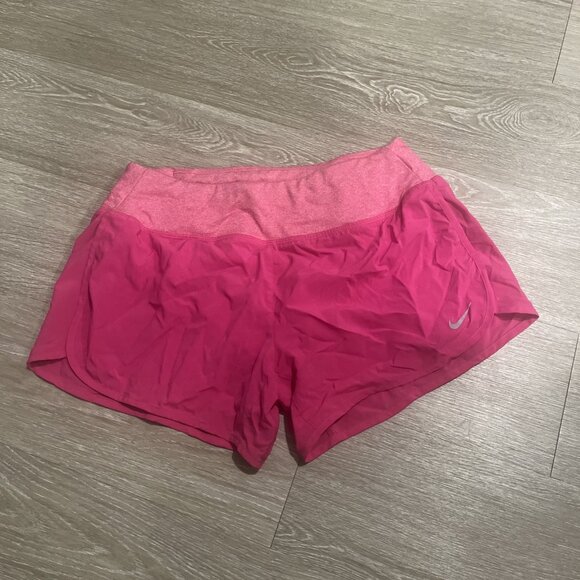 Nike DRI-FIT Running Shorts Womens S Brief Lined Training Practice Athleisure - Picture 1 of 3